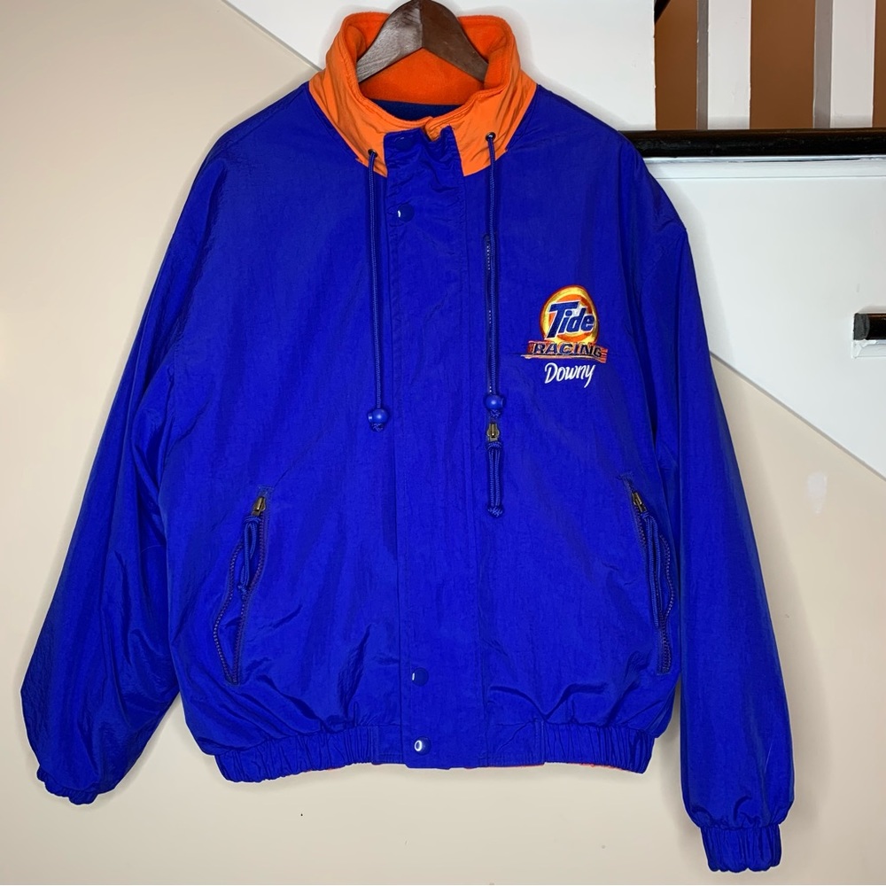 Men’s Hartwell Viasport Blue Orange Tide Racing Reversible Winter Jacket Size XL